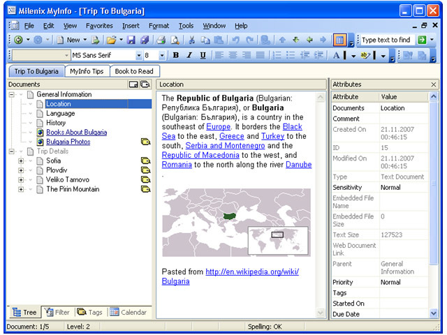 MyInfo Screenshot